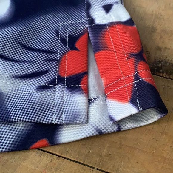 [Tail] Colorful Hibiscus Pattern Athletic Skirt - Size XS - Picture 2 of 3